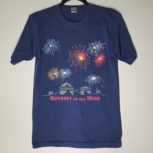 Vintage Fireworks Size Small Single Stitch T- Shirt  Odyssey Of The Mind Best